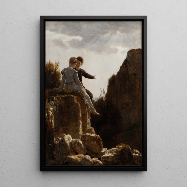 La lune de miel - Arnold Böcklin — framed artwork on a wall
