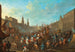 Carnival painting on an Italian square - Arnold Frans Rubens — artwork view