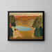 Nude in a landscape - Arnold Friedman — framed artwork on a wall