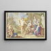 Mercury shows artists the way to a sanctuary located on a steep hill - Arnold Houbraken — framed artwork on a wall