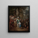 Sacrifice d'Iphigénie - Arnold Houbraken — framed artwork on a wall