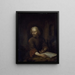 Saint Jerome Painting - Arnold Houbraken — framed artwork on a wall