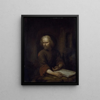 Saint Jerome Painting - Arnold Houbraken — framed artwork on a wall