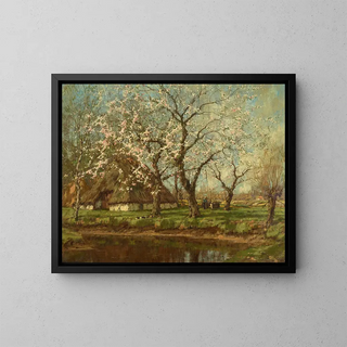 a spring landscape - Arnold Marc Gorter — framed artwork on a wall
