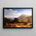 Landscape painting in the Sabine Mountains - Arnold Overbeck — framed artwork on a wall