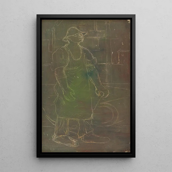 Reproduction of the painting Oven Operator - Arnold Peter Weisz-Kubínčan