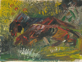 Hunting Dogs - Arnold Peter Weisz-Kubínčan — artwork view