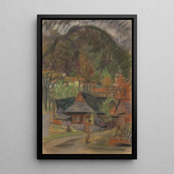 Reproduction of the painting In a Village - Arnold Peter Weisz-Kubínčan