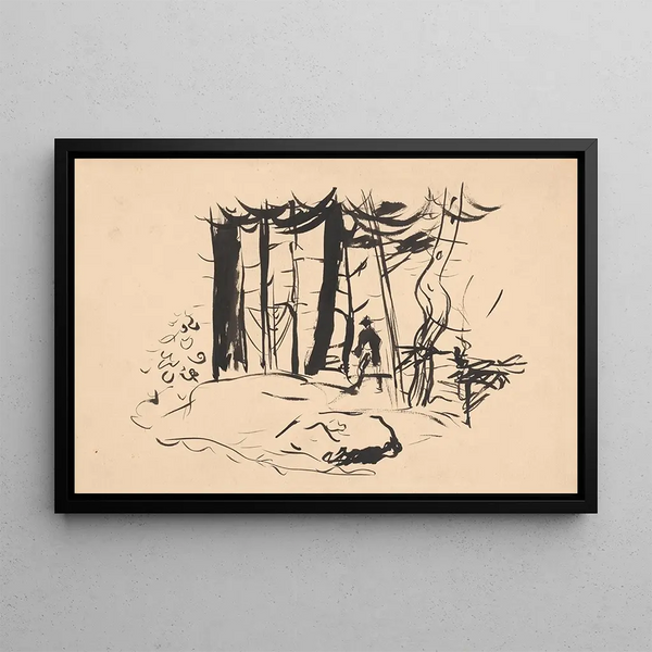 In the Forest - Arnold Peter Weisz-Kubínčan — framed artwork on a wall