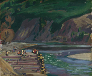 Motif of Doln Kubn - Arnold Peter Weisz-Kubínčan — artwork view