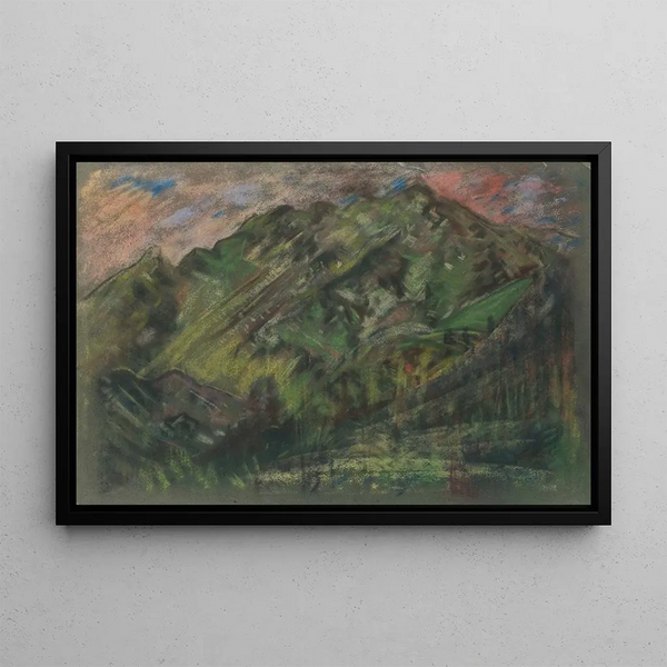the Motif of the High Tatras - Arnold Peter Weisz-Kubínčan — framed artwork on a wall