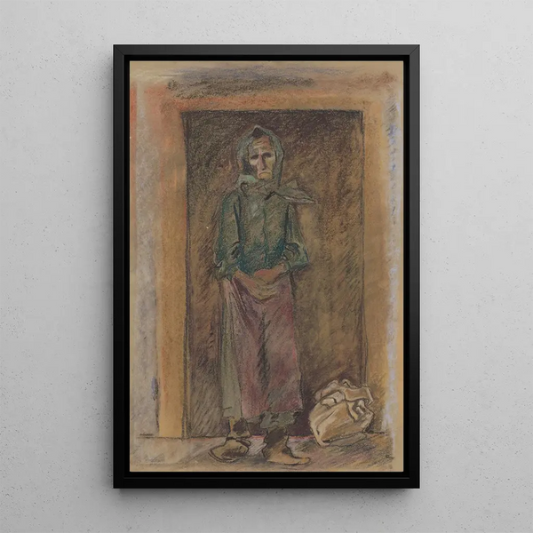 Reproduction of the painting Old woman - Arnold Peter Weisz-Kubínčan