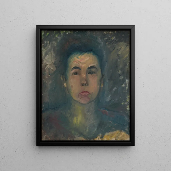 Bust of a Woman - Arnold Peter Weisz-Kubínčan — framed artwork on a wall