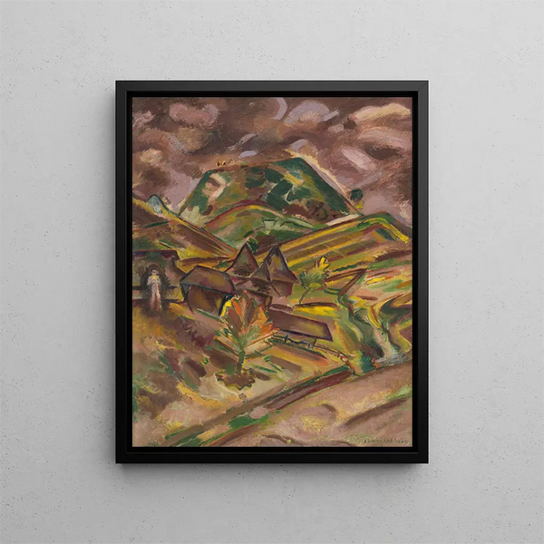 Luna - Arnold Peter Weisz-Kubínčan — framed artwork on a wall