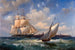 Marine landscape painting Vinga Lighthouse - Arnold Plagemann — artwork view
