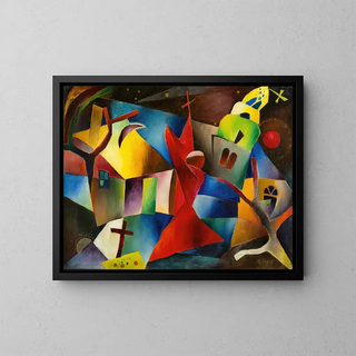 Red Beet Painting - Arnold Topp — framed artwork on a wall