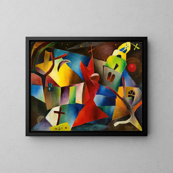 Red Beet Painting - Arnold Topp — framed artwork on a wall