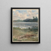 Landscape painting by the lake - Arnold William Brunner — framed artwork on a wall