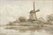 Moulin sur le rempart de la ville - Arnoldus Johannes Eymer — artwork view