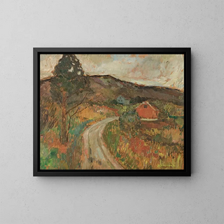 Landscape - Arnulf Overland — framed artwork on a wall
