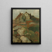 Landscape with Houses - Arnulf Øverland — framed artwork on a wall