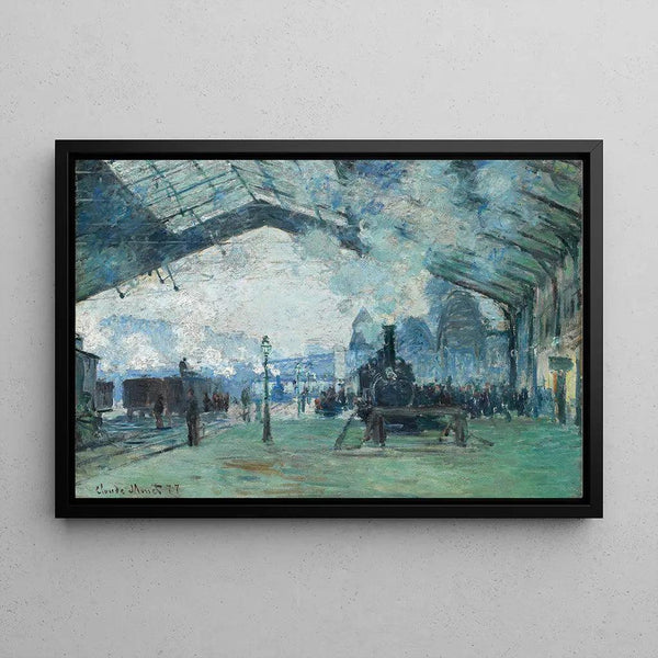 Reproduction of the painting Arrival of the Normandy Train - Claude Monet