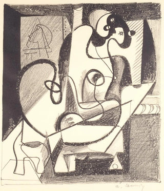 Artist and Model The Creation Room - Arshile Gorky — artwork view