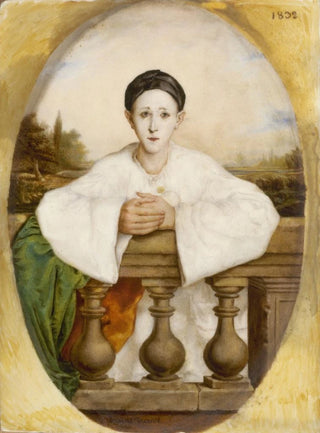 Portrait of the mime Jean-Baptiste Deburau aka Baptiste 1796-1846 - Arsène Trouvé — artwork view