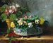 Thoughts and primroses - Arthur Alfred Brunel de Neuville — artwork view