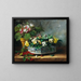 Thoughts and primroses - Arthur Alfred Brunel de Neuville — framed artwork on a wall