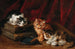 Cats perplexed - Arthur Alfred Brunel de Neuville — artwork view