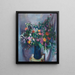 Zinnias and Asters - Arthur Beecher Carles — framed artwork on a wall