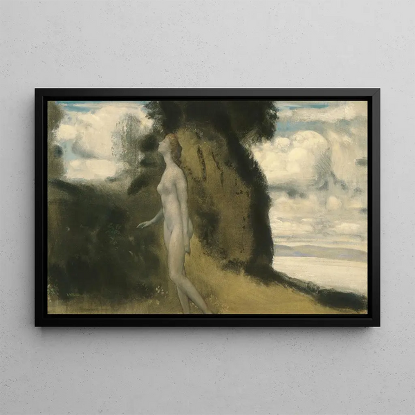 A Measure of Dreams - Arthur Bowen Davies — framed artwork on a wall