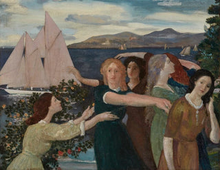 Across the Port - Arthur Bowen Davies — artwork view