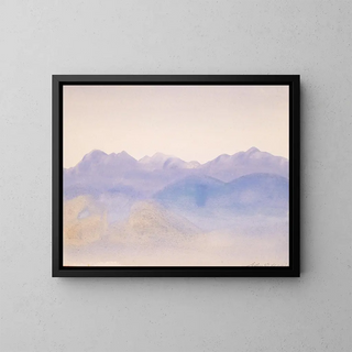 Blue Mist Painting - Arthur Bowen Davies — framed artwork on a wall