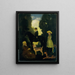 Children, dogs and pony - Arthur Bowen Davies — framed artwork on a wall