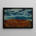 Le Bord de la gorge de la Terre - Arthur Bowen Davies — framed artwork on a wall