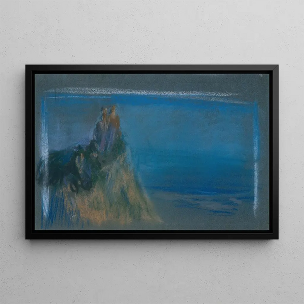 Point Culminant - Arthur Bowen Davies — framed artwork on a wall