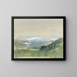 Landscape Painting - Arthur Bowen Davies — framed artwork on a wall