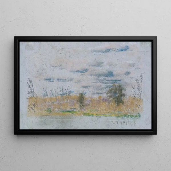 Prairie Herbs Painting - Arthur Bowen Davies — framed artwork on a wall