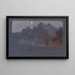 Mountains in the Moonlight - Arthur Bowen Davies — framed artwork on a wall