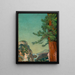 On the Cliffs - Arthur Bowen Davies — framed artwork on a wall