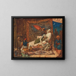 Lalla Rookh - Arthur Boyd Houghton — framed artwork on a wall