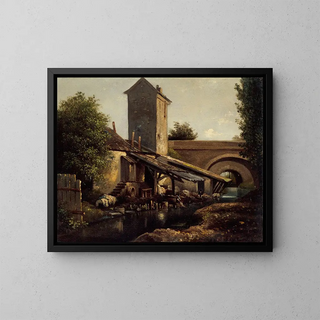La Poterne des Peupliers - Arthur Calame — framed artwork on a wall