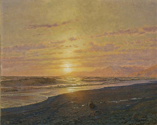 Sunset over the sea - Arthur Calame — artwork view