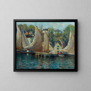 Gloucester Painting - Arthur Clifton Goodwin — framed artwork on a wall