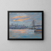 View of the Brooklyn Bridge - Arthur Clifton Goodwin — framed artwork on a wall