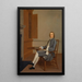 an unknown man sitting at a table - Arthur Devis — framed artwork on a wall