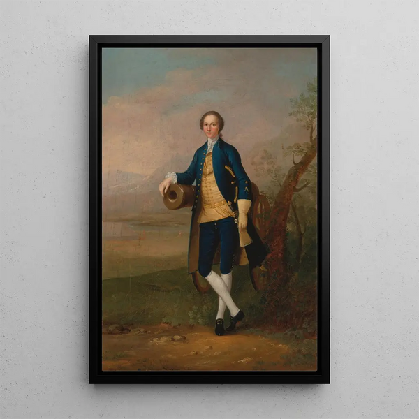 Reproduction of the painting Gentleman with a cannon - Arthur Devis