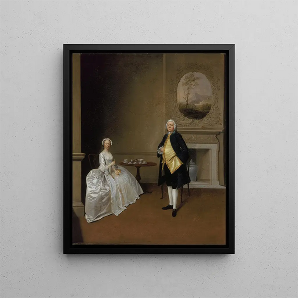M. and Mrs. Hill - Arthur Devis — framed artwork on a wall